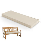 Summsun Outdoor Bench Cushion Pad 48x18 inch beige front view