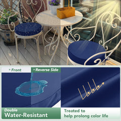 Summsun outdoor bistro chair cushion detail with tie