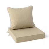 Summsun Outdoor Chair Cushion 24x24 inch Nature front view
