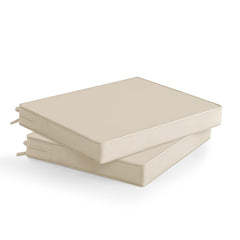 Summsun outdoor chair cushions beige front view