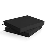 Summsun outdoor chair cushions set of 2, black, front view