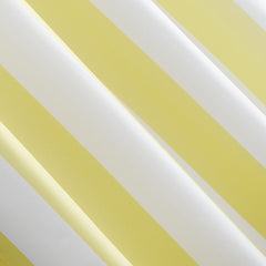 Sun Zero Valencia Cabana Stripe Curtain hanging on patio