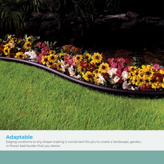 Suncast Landscape Edging Roll installed along a garden border