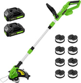 Sunchers 20V Electric Cordless String Trimmer front view