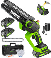 sunchers Mini Chainsaw cordless 6 inch front view