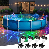 SUNCKET solar pool lights RGB color pack front view
