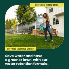 SUNDAY Liquid Lawn Fertilizer application in garden