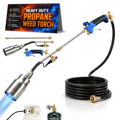 SuniqFyre propane torch weed burner front view with 500,000 BTU
