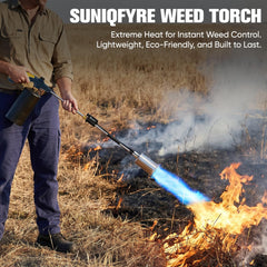 SuniqFyre Propane Torch with ergonomic handle close-up
