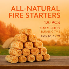 SUNLIFER fire starter pack showing 120 pieces