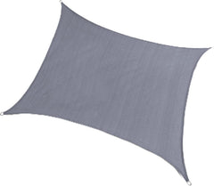 SUNNY GUARD 12' x 12' Shade Sail silver grey front view