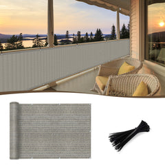SUNNY GUARD 3' x 10' Balcony Privacy Screen front view