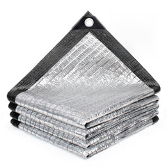 SUNNY GUARD 85% Aluminum Sun Shade Cloth 10x20FT front view
