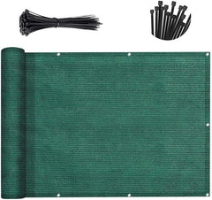 SUNNY GUARD Balcony Privacy Screen 3' x 10' Dark Green front view