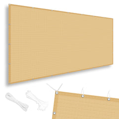 SUNNY GUARD Shade Cloth 6'x10' Sand front view
