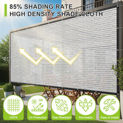 SUNNY GUARD Shade Cloth showing aluminum grommets