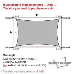SUNNY GUARD Shade Sail installation example
