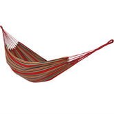 Sunnydaze Brazilian Double Hammock in Sunset colour, front view