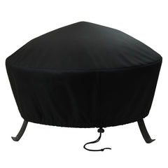 Sunnydaze Decor Round Fire Pit Cover 36 inches in black