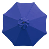 Sunnyglade 9ft Patio Umbrella Replacement Canopy in navy blue