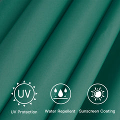 Sunnyglade 9ft umbrella replacement canopy dark green top view