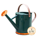 SunnyTong Metal Watering Can green front view