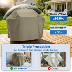 SunPatio 65 Inch Grill Cover side view
