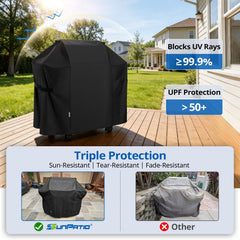 SunPatio grill cover on Weber Spirit grill
