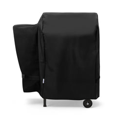 SunPatio Heavy Duty Waterproof Grill Cover front view in black