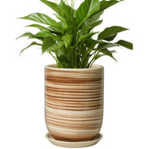 SUNPOTFOR 8 Inch Ceramic Planter Yellow front view