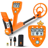SUNPOW Kids Metal Detector front view with LCD display
