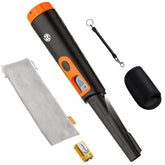 SUNPOW Metal Detector Pinpointer front view, black and yellow
