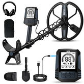 SUNPOW Rechargeable Metal Detector with 11-inch coil, front view