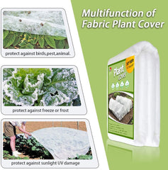 SUNPRO plant cover over a garden bed protecting plants