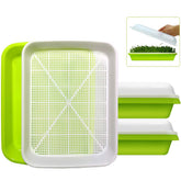 SUNPRO Seed Sprouter Tray with clear lids front view