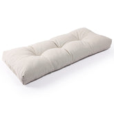 SUNROX LokGrip memory foam bench cushion front view, cream