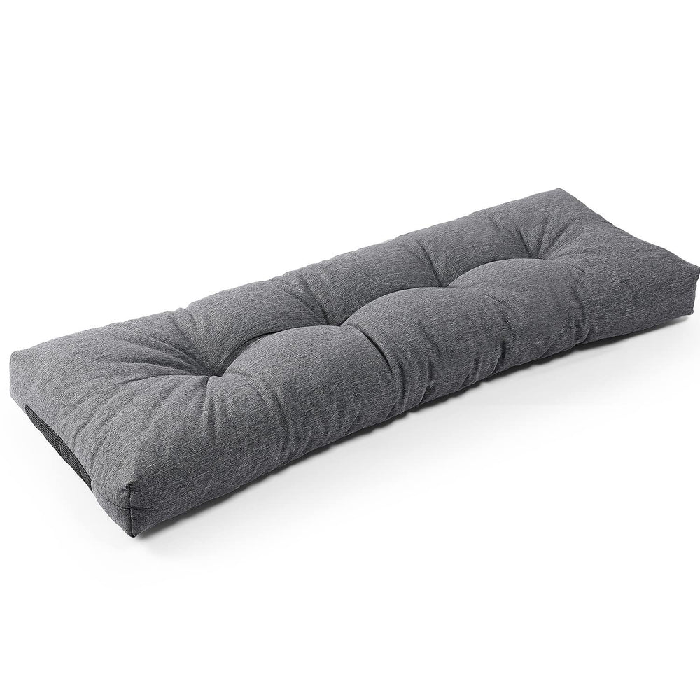 SUNROX LokGrip Non Slip Bench Cushion front view, Heather Charcoal