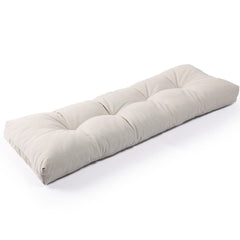 SUNROX LokGrip Non Slip Memory Foam Bench Cushion front view, cream colour