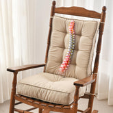 SUNROX Memory Foam Rocking Chair Cushion Set, Husk Birch front view