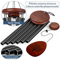 Suntimber Wind Chimes hanging in garden