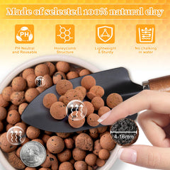 Sunwinx Leca clay pebbles in a gardening setup