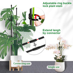 SupKing Plant Support Stakes displayed in a garden with various plants