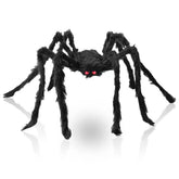 Supoice 4.9 ft black Halloween spider decoration front view