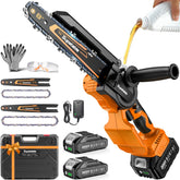 Supstable Mini Chainsaw with 8 inch guide bar and battery