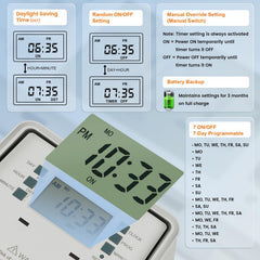 SURAIELEC Digital Pool Timer installed outdoors