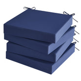 SurChic Outdoor Chair Cushions Set of 4 navy blue front view