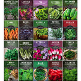 SURVIVAL GARDEN SEEDS Hydroponic Seed Kit with 20 vegetable and herb varieties