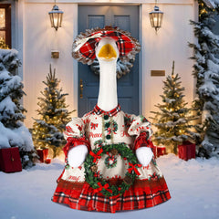 Suzile Christmas wreath goose costume set including a hat and skirt