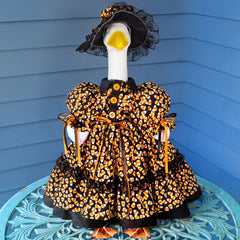 Suzile Halloween Corn Goose Outfit front view with vibrant colours