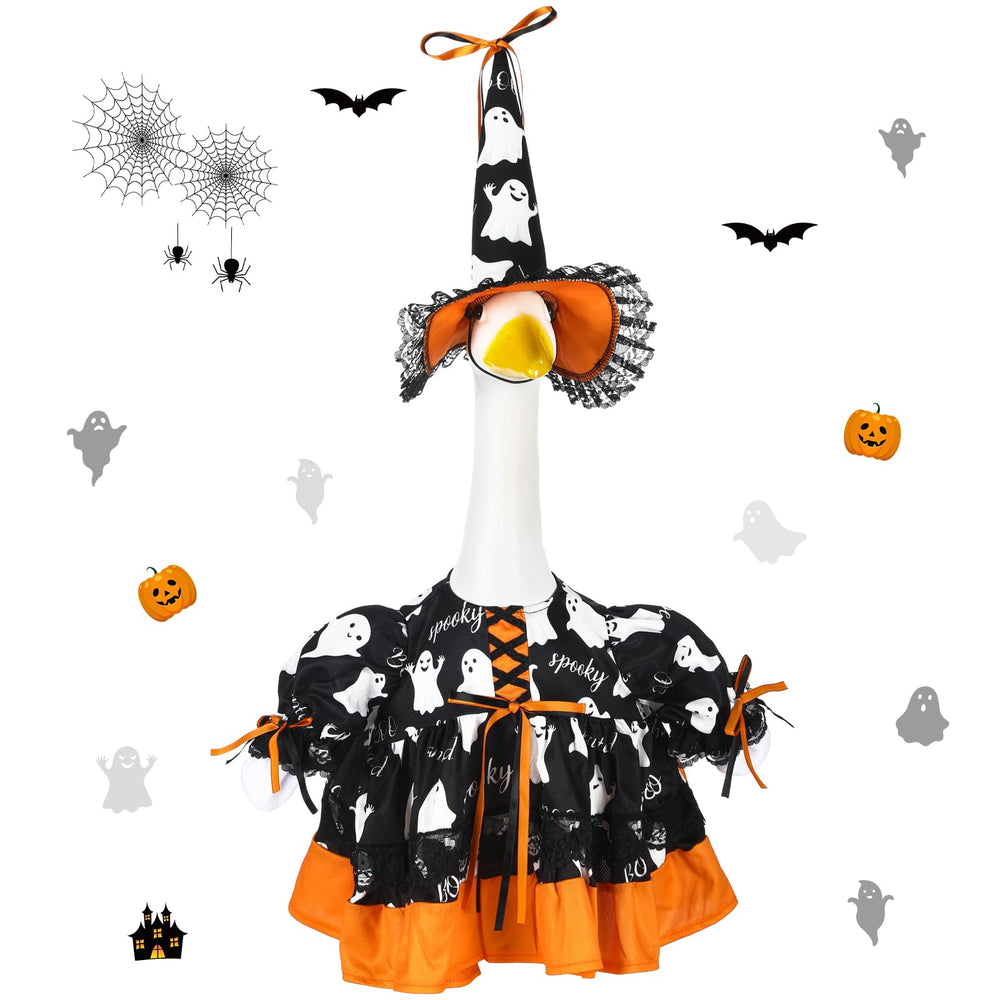 Suzile Halloween goose costume set including hat and skirt, multicolour